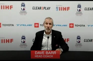 IIHF U18 World Championship Media Availability - Head Coach Dave Barr & Benjamin Gaudreau