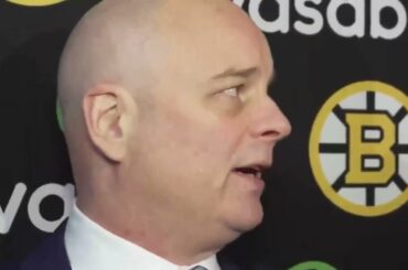 Jim Montgomery 'Really pleased' with Bruins Win vs Hurricanes | Postgame