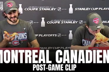 Phillip Danault Gifts Cole Caufield Fresh Pizza After Montreal Canadiens Advance to Stanley Cup
