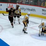 Tristan Jarry Caught Napping As Taylor Hall Beats Him With Quick shot