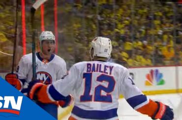 Sidney Crosby's Turnover Leads To Brock Nelson 2-On-1 Goal