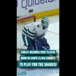 Los Gatos native Devin Cooley makes his NHL debut for the Sharks 🙌 | NBC Sports California
