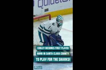 Los Gatos native Devin Cooley makes his NHL debut for the Sharks 🙌 | NBC Sports California