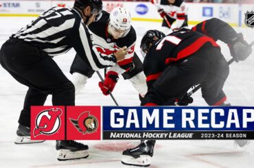 Devils @ Senators 4/6 | NHL Highlights 2024