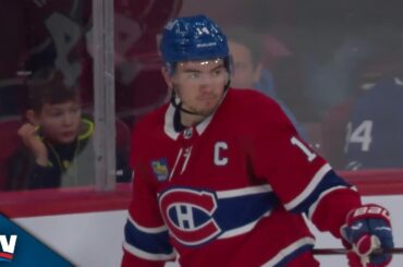 Canadiens' Juraj Slafkovsky Sets Up Nick Suzuki's Goal With No-Look, Cross-Ice Feed