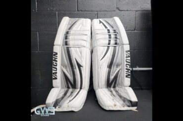 Game Worn Exchange: JONATHAN QUICK 2011-12 Game Used Goalie Pads Stanley Cup Season Kings