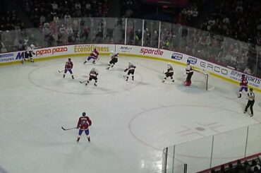 Laval Rocket's Lias Andersson gets high stick in the face right in front of ref and no call is made