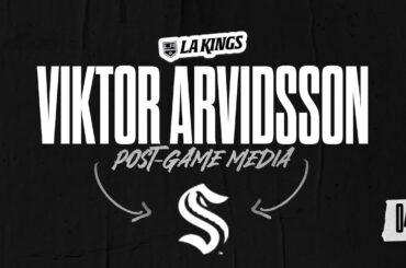 Forward Viktor Arvidsson | 04.04.24 LA Kings win over Seattle Kraken | Postgame Media