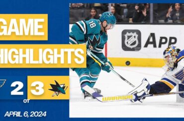 Game Highlights: Sharks 3, Blues 2 (OT)