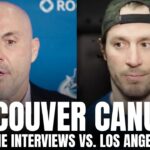 Rick Tocchet & JT Miller Recap LA Kings vs. Vancouver Canucks, Concern Level, Thatcher Demko Status