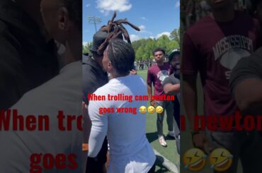 WHEN TROLLING CAM NEWTON GOES WRONG😂😂 full video out now ‼️ #trending #football #deestroying