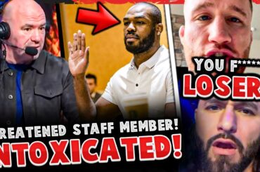 Jon Jones ACCUSED of THREATENING STAFF WHILE INTOXICATED! Justin Gaethje SNAPS on Jorge Masvidal!