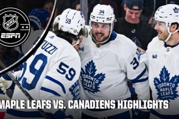 Matthews scores No. 64 🏒 Toronto Maple Leafs vs. Montreal Canadiens | Full Game Highlights