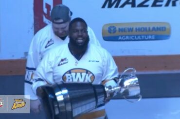 Winnipeg Blue Bombers visit the Brandon Wheat Kings