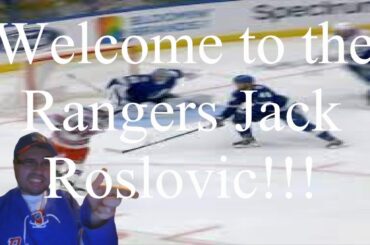 Reacting to Jack Roslovic's First Goal as a New York Ranger (3/14/24)