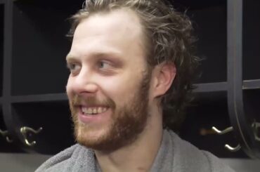David Pastrnak REACTS to Bruins Win vs Hurricanes | Postgame Interview