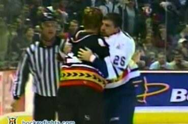 Nathan Perrott vs Chris Neil Feb 5, 2004