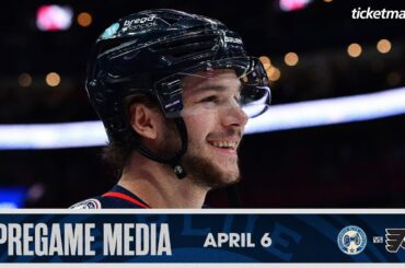 BLANKS IS BACK! Nick Blankenburg Returns to Blue Jackets Lineup vs. Philly | Pregame Media (4/6/24)