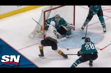 Jack Eichel One-Times Shot Past James Reimer For First Goal With Golden Knights