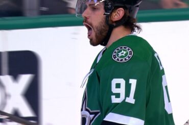 Tyler Seguin and Jamie Benn barely miss, can't believe it