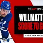 Will Auston Matthews finish with 70 goals?