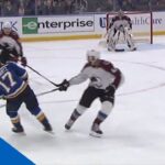 Vladimir Tarasenko Scores After Jaden Schwartz Finds Him With Bank-pass off End Boards