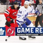 Maple Leafs @ Devils 4/9 | NHL Highlights 2024