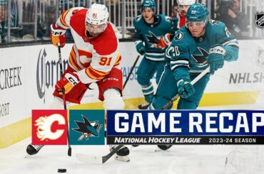 Flames @ Sharks 4/9 | NHL Highlights 2024