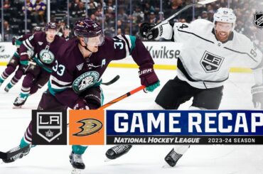 Kings @ Ducks 4/9 | NHL Highlights 2024
