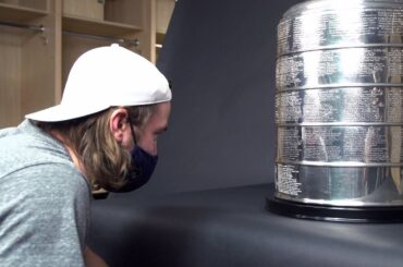 Victor Hedman sees his name engraved on the Stanley Cup