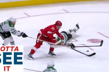GOTTA SEE IT: Dylan Larkin Dangles Around John Klingberg Before Scoring Beauty