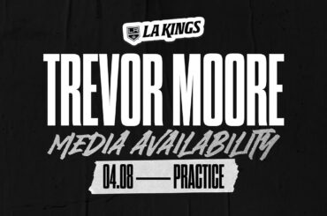 Forward Trevor Moore | 04.09.24 LA Kings Practice in Los Angeles | Media