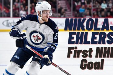 Nikolaj Ehlers #27 (Winnipeg Jets) first NHL goal Oct 13, 2015 (Classic NHL)