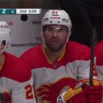 Yegor Sharangovich and Andrei Kuzmenko assist on Kadri's goal vs Sharks (9 apr 2024)