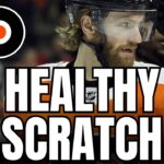 Sean Couturier HEALTHY SCRATCH : Philadelphia Flyers | Daily Faceoff Live