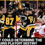 The Penguins and Red Wings meet with playoff implications on the line