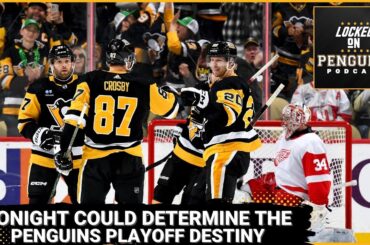 The Penguins and Red Wings meet with playoff implications on the line