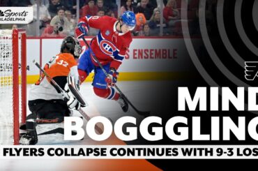 'Mind-blowing' - Flyers EPIC collapse continues with 9-3 loss to Canadiens