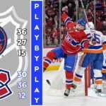 NHL GAME PLAY BY PLAY: CANADIENS VS ISLANDERS