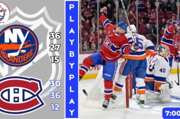 NHL GAME PLAY BY PLAY: CANADIENS VS ISLANDERS