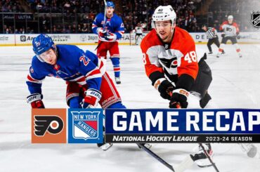 Flyers @ Rangers 4/11 | NHL Highlights 2024