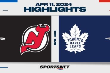 NHL Highlights | Devils vs. Maple Leafs - April 11, 2024