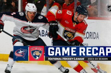 Blue Jackets @ Panthers 4/11 | NHL Highlights 2024