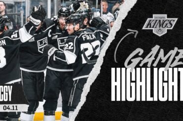 LA Kings Beat the Calgary Flames and Clinch a NHL Playoff Berth! | Game Highlights