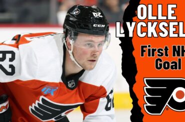 Olle Lycksell #62 (Philadelphia Flyers) first NHL goal Apr 6, 2024