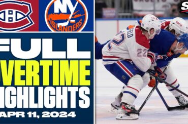 Montreal Canadiens at New York Islanders | FULL Overtime Highlights - April 11, 2024