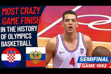 CROATIA VS RUSSIA | Most Crazy Game Finish in the History of Olympics | SemiFinal Game Olympics 1992