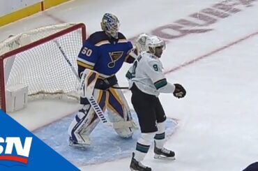 Evander Kane Given Penalty For Slash To Jordan Binnington’s midsection