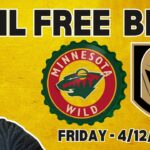 Wild Vs. Golden Knights NHL Free Pick Friday April 12th | Picks And Parlays #nhl