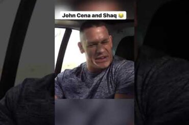 When Shaq and John Cena tried squeezing into a small car together 😂